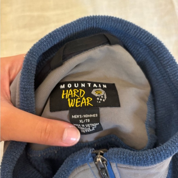 Mountain Hardwear Fleece Zip Up Large Vintage Blue Mens XL - Picture 5 of 7